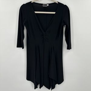 Sympli Black 3/4 Sleeve Top Blouse Size 6